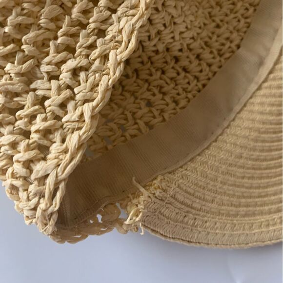 Straw Visor Sun Hat - Picture 5 of 7